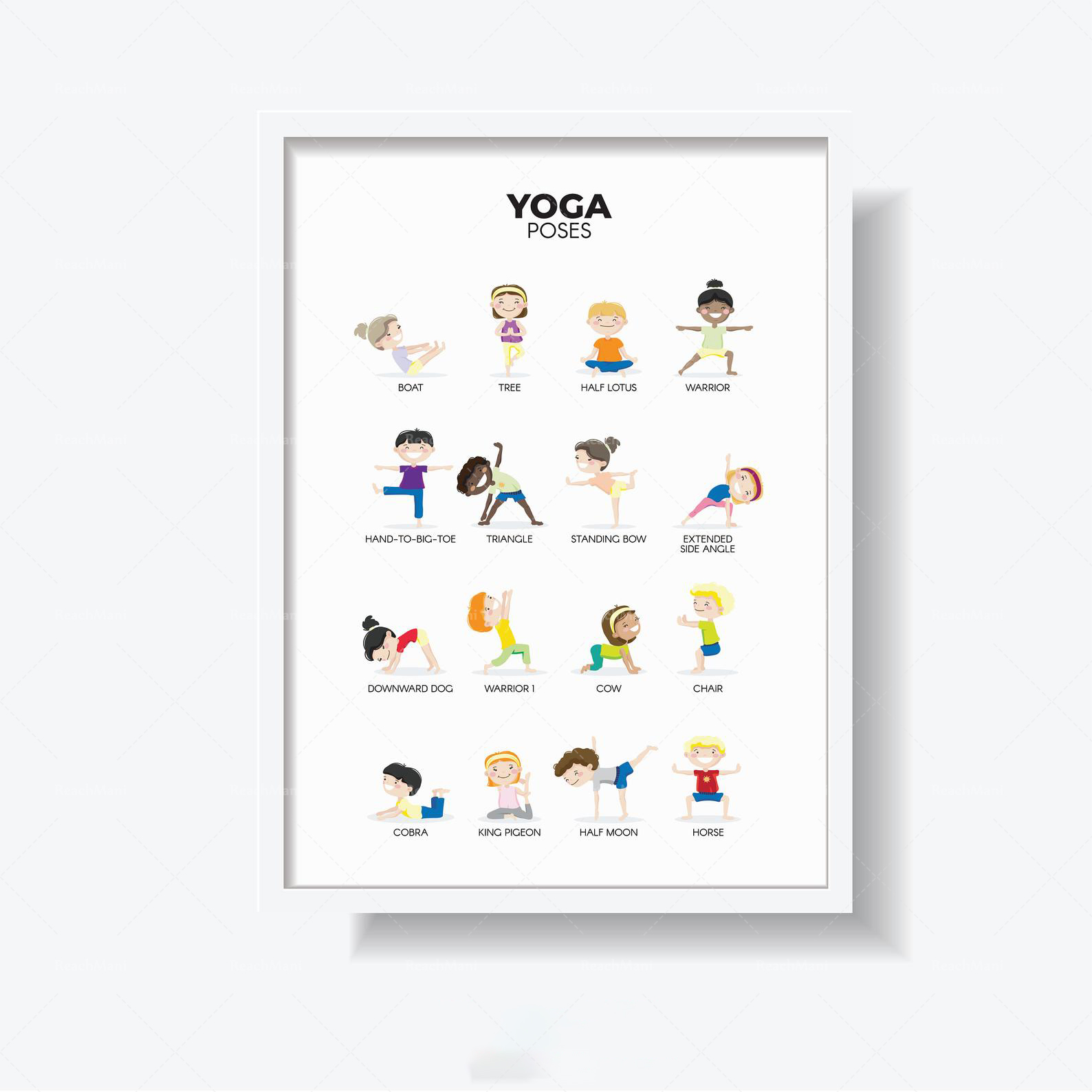 YOGA POSES Practical Life Kids - Kids Yoga Education 评论和价格