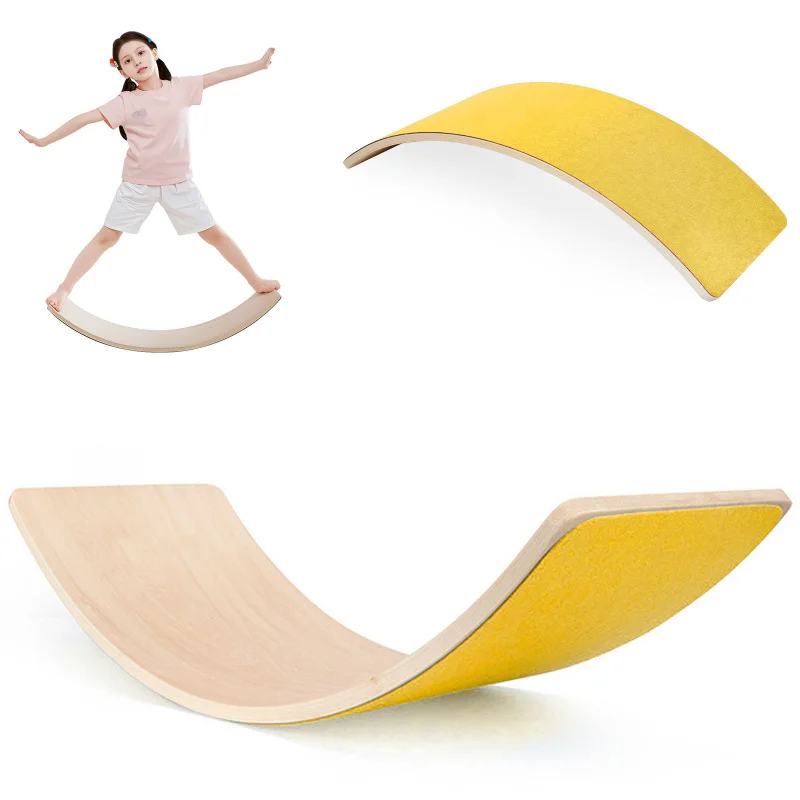 Wooden Rainbow Balance Board f - Kids Yoga Education 评论和价格