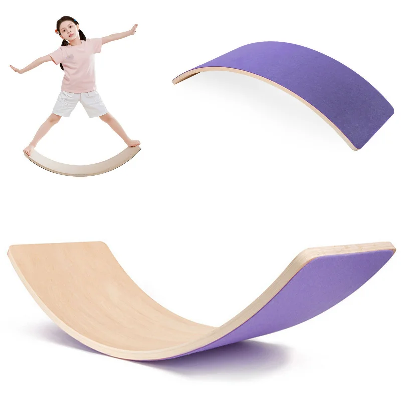 Wooden Rainbow Balance Board f - Kids Yoga Education 评论和价格