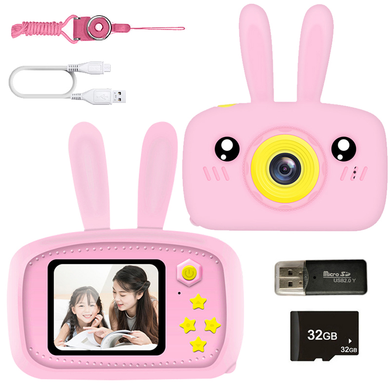 New Mini Cartoon Rabbit Camera - Kids Education Video 评论和价格