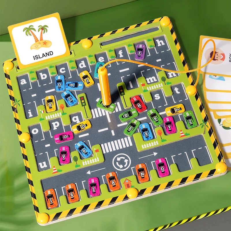 Magnetic Car Alphabet Maze Mon - Abc Kids Early Education 评论和价格