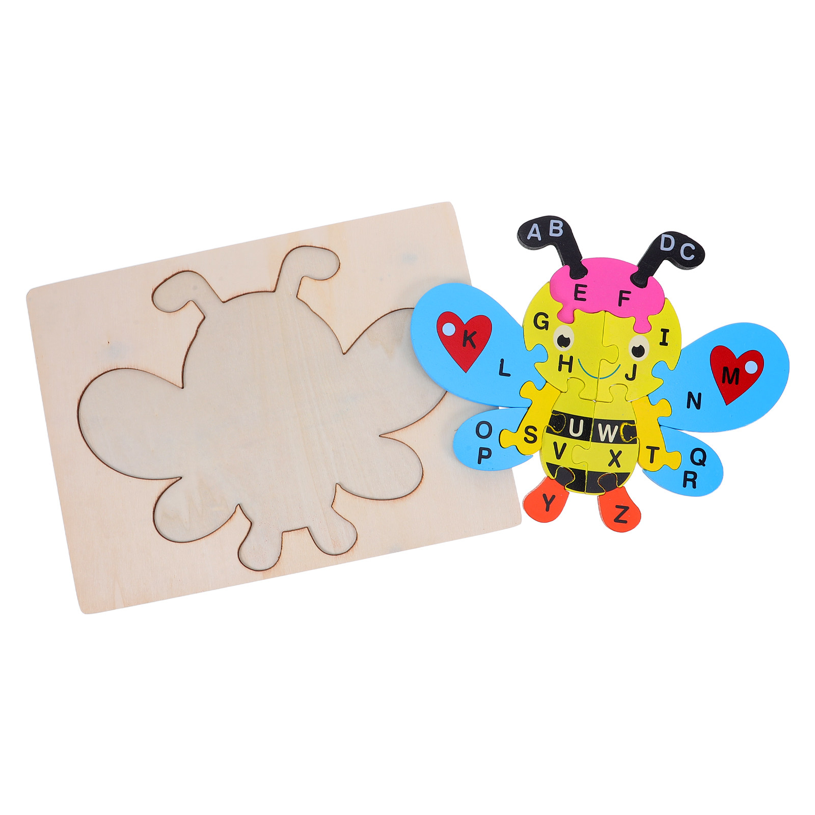 1Set Wooden Alphabet Puzzle Be - Abc Kids Early Education 评论和价格