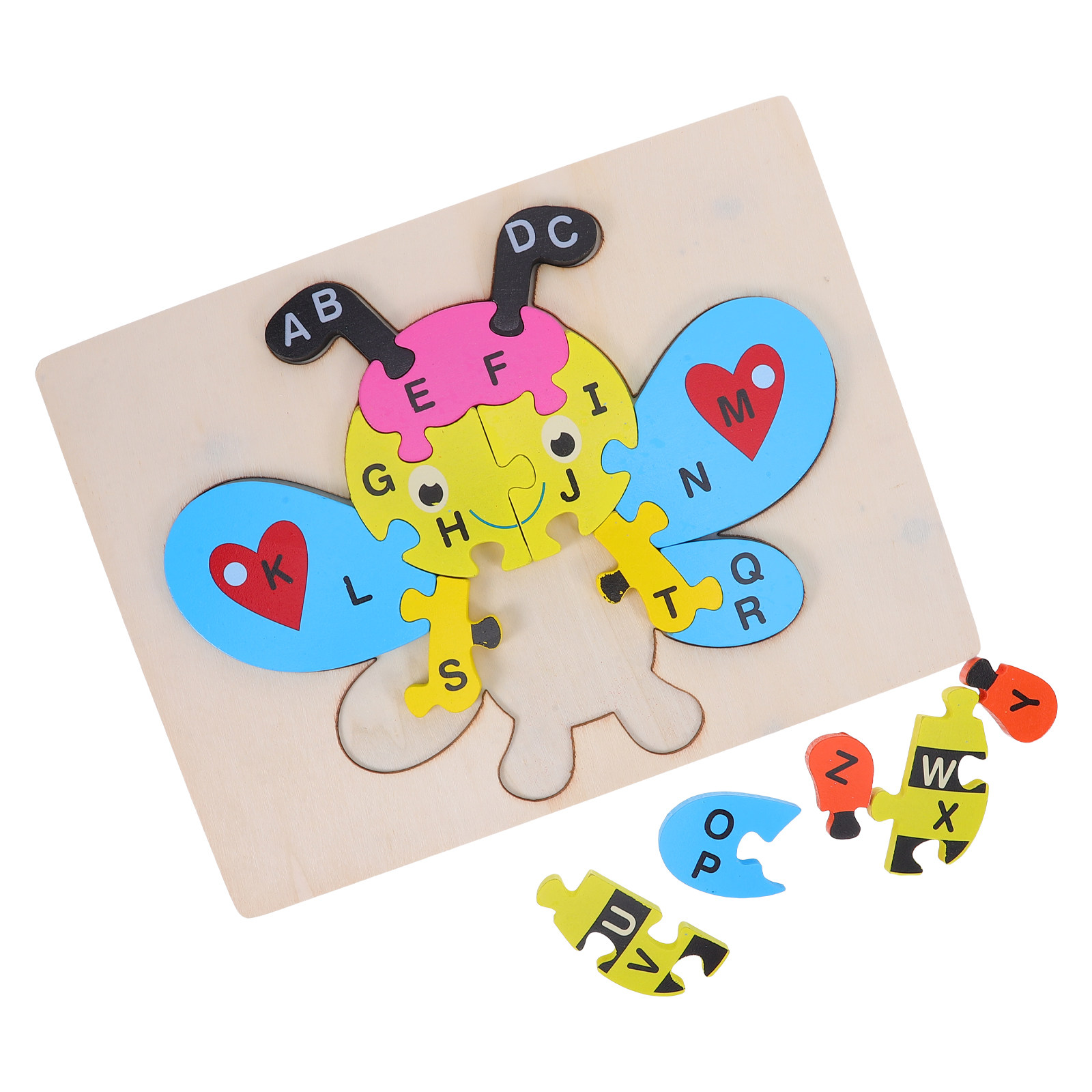 1Set Wooden Alphabet Puzzle Be - Abc Kids Early Education 评论和价格