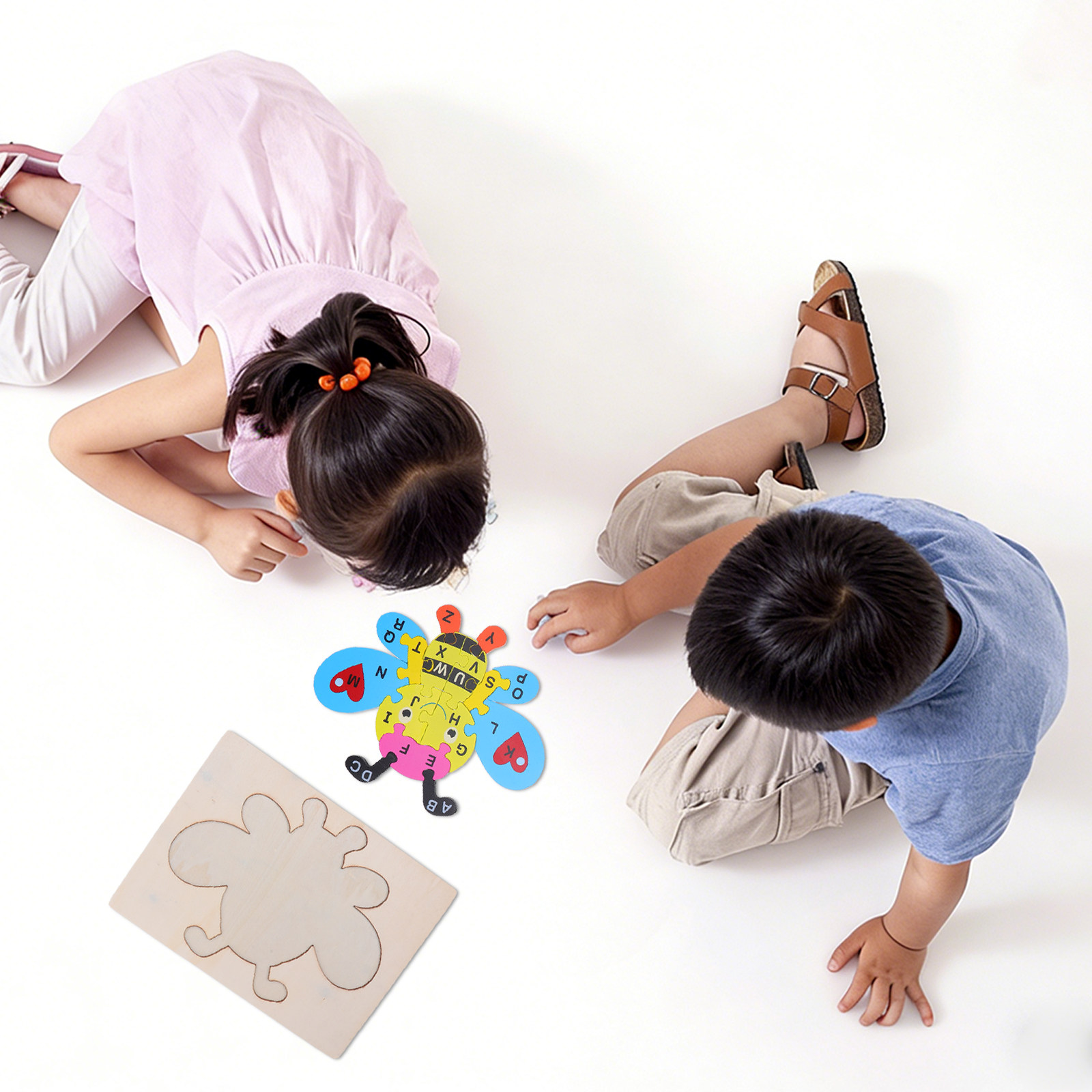 1Set Wooden Alphabet Puzzle Be - Abc Kids Early Education 评论和价格