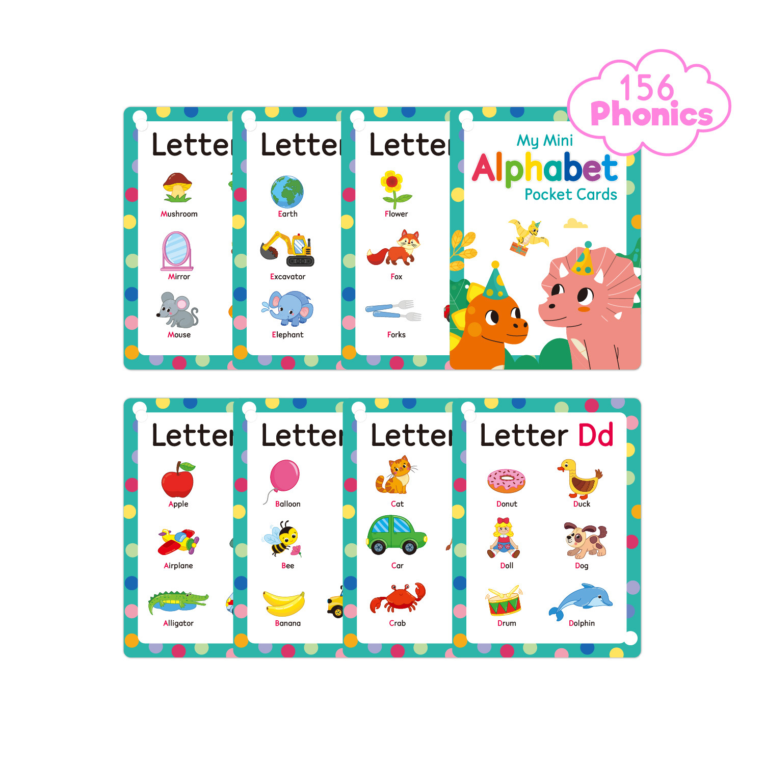 ABC Phonics Flash Cards for Ki - Abc Kids Early Education 评论和价格