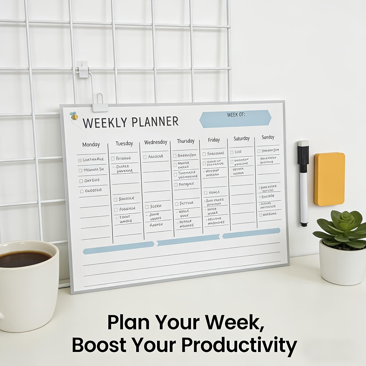 magnetic weekly planner board, - Magnetic Letter Board 评论和价格