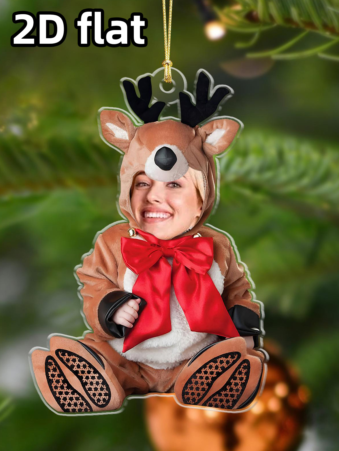 Custom Holiday Portrait Orname - Kids Education School 评论和价格
