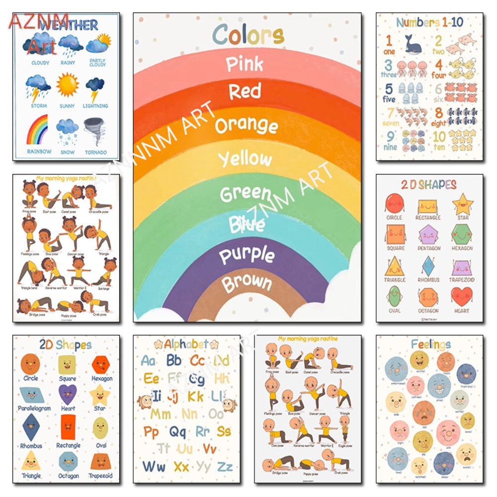 1PC ，Montessori Educational Ki - Kids Yoga Education 评论和价格