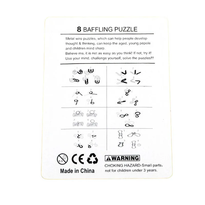8PCS/Set Metal Montessori Wire - Kids Education App 评论和价格