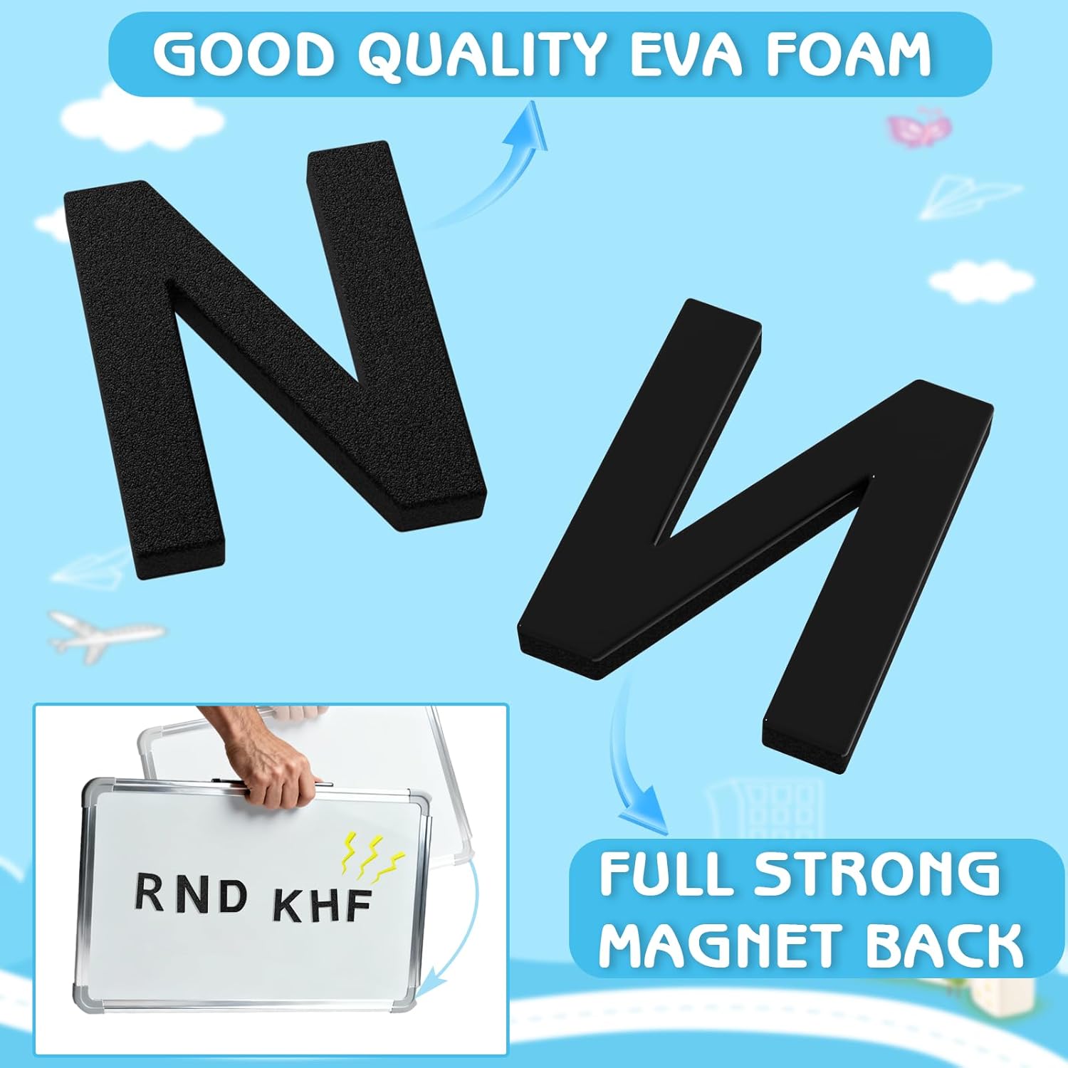 160pcs Decorative Magnetic EVA - Magnetic Letter Board 评论和价格