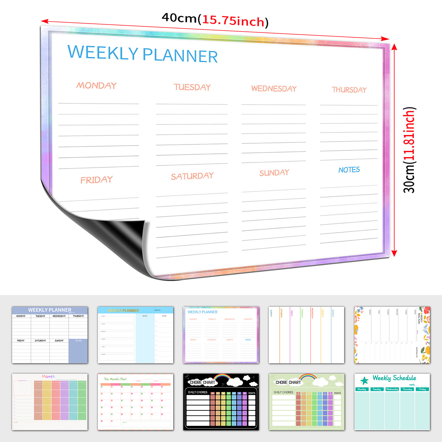 Magnetic Weekly Planner Fridge - Magnetic Letter Board 评论和价格