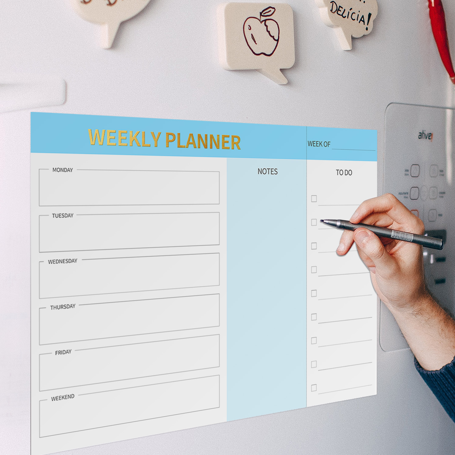 Magnetic Weekly Planner Fridge - Magnetic Letter Board 评论和价格