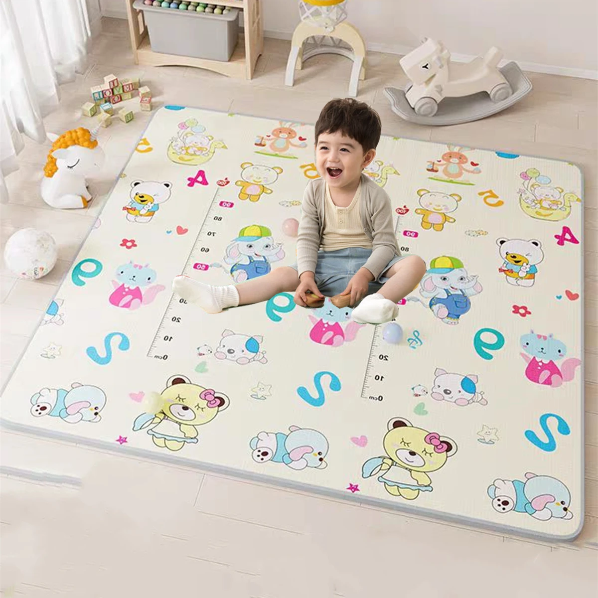 Baby Play Mat Waterproof Soft  - Kids Yoga Education 评论和价格